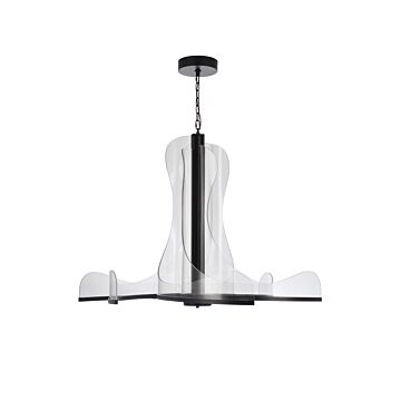 Estrella LED Chandelier in Flat Black by Craftmade