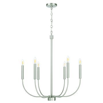 Traci  Chandelier in Brushed Polished Nickel by Craftmade
