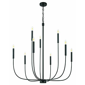 Traci  Chandelier in Flat Black by Craftmade
