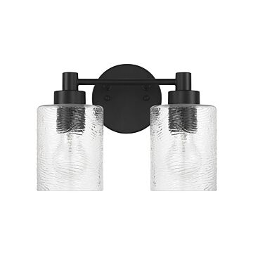 Lyndsey  Bathroom Vanity Light in Flat Black by Craftmade