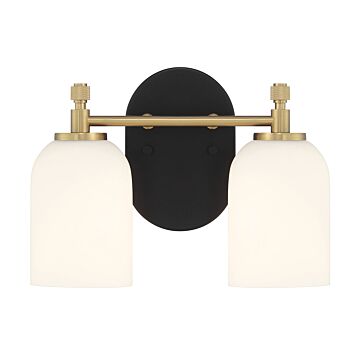 Council  Bathroom Vanity Light in Flat Black Satin Brass by Craftmade