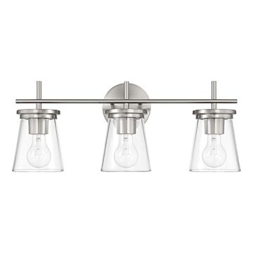 Connell  Bathroom Vanity Light in Brushed Polished Nickel by Craftmade