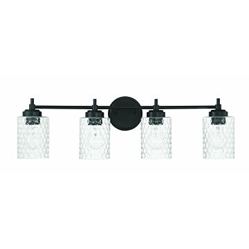 Claire  Bathroom Vanity Light in Flat Black by Craftmade