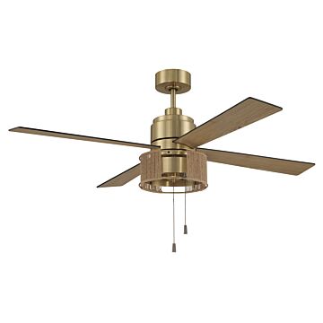Kensey 52" Ceiling Fan in Satin Brass by Craftmade