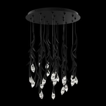 Secret Garden LED Pendant in Black by Schonbek