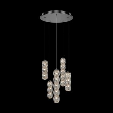 Verve LED LED Pendant in Polished Stainless Steel by Schonbek