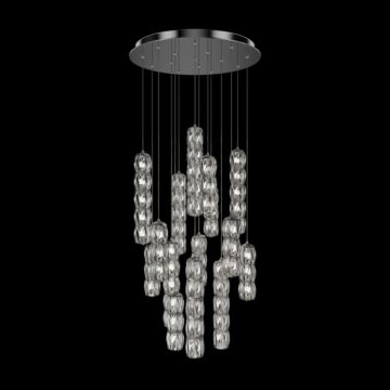 Verve LED LED Pendant in Polished Stainless Steel by Schonbek