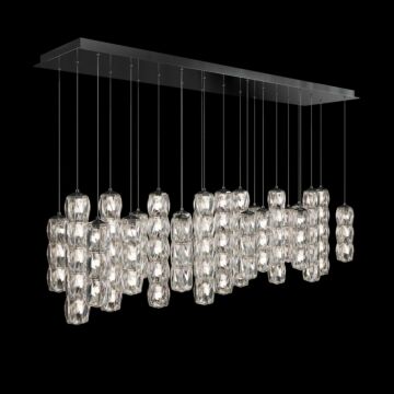 Verve LED LED Pendant in Polished Stainless Steel by Schonbek