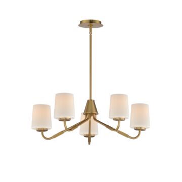 Durham  Chandelier in Natural Aged Brass by Maxim Lighting