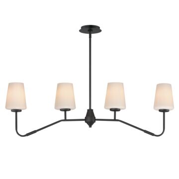 Durham  Linear Chandelier in Black by Maxim Lighting