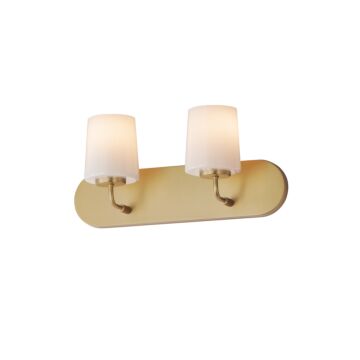 Durham  Bathroom Vanity Light in Natural Aged Brass by Maxim