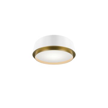 Salvo LED Flush Mount in White Aged Brass by W.A.C. Lighting