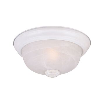 Decorative Flushmount 2-Light Flushmount in White