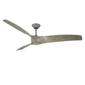 Zephyr 72" Ceiling Fan in Graphite Weathered Wood by Modern Forms