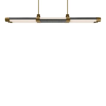 Catania LED Linear Pendant in Bassalt Stone Aged Brass by Modern Forms