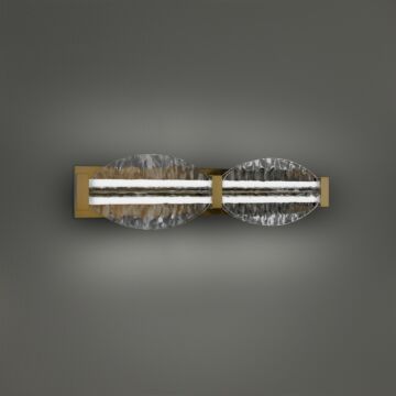 Deco LED Bathroom Vanity Light in Aged Brass by Modern Forms