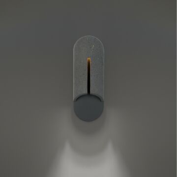 Clog LED Outdoor Wall Sconce in Bassalt Stone Black by Modern Forms