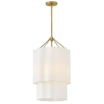 Gwen LED Pendant in Lacquered Brass by Hinkley