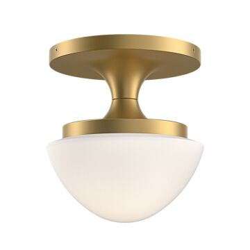 Knox LED Semi-Flush Mount in Lacquered Brass by Hinkley