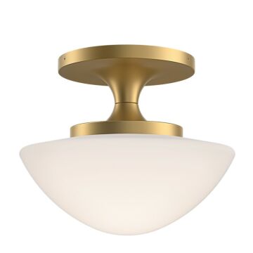 Knox LED Semi-Flush Mount in Lacquered Brass by Hinkley