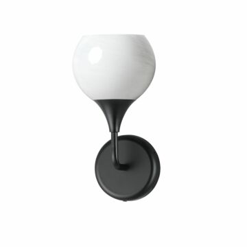Neve  Wall Sconce in Black by Maxim