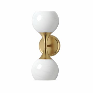Neve  Wall Sconce in Natural Aged Brass by Maxim Lighting