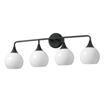 Neve  Bathroom Vanity Light in Black by Maxim