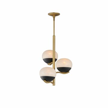 Lucerne  Chandelier in Black   Natural Aged Brass by Maxim Lighting