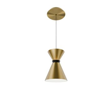 Pin Up LED Pendant in Aged Brass Black by W.A.C. Lighting