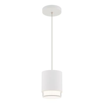 Cloak LED Pendant in White by W.A.C. Lighting