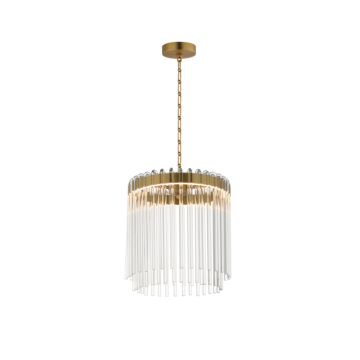 Jolie LED Pendant in Natural Aged Brass by Maxim Lighting