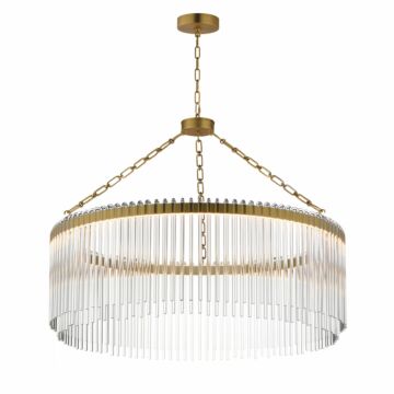 Jolie LED Pendant in Natural Aged Brass by Maxim Lighting
