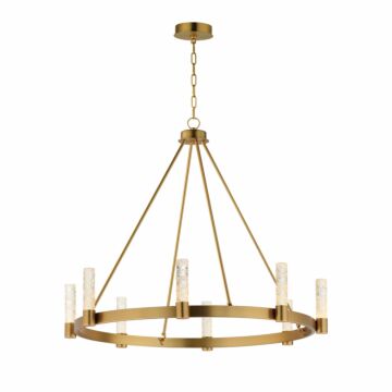 Duchess LED Chandelier in Natural Aged Brass by Maxim