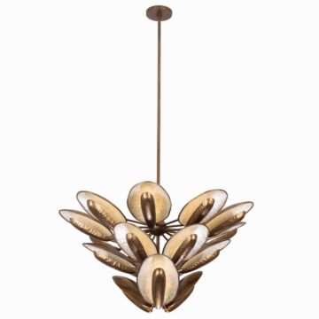 SPAT LED Pendant in Pearlized Antique Brass by Kalco