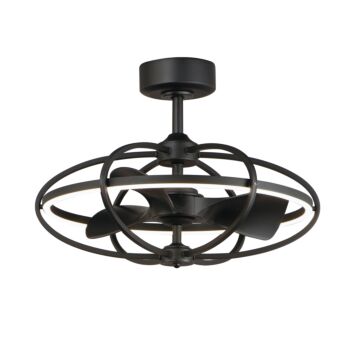Corona Fan LED Fandelight in Black by Maxim Lighting