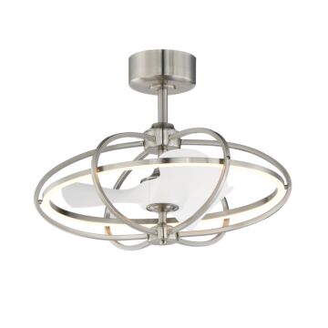 Corona Fan LED Fandelight in Satin Nickel by Maxim Lighting