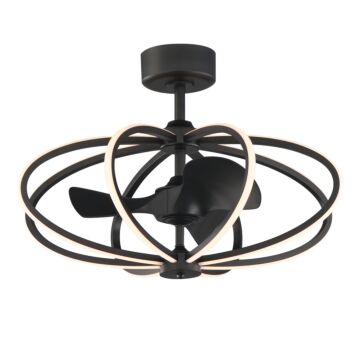 Solstice LED Fandelight in Black by Maxim Lighting