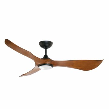 Keanu 56" Ceiling Fan in Black   Walnut by Maxim Lighting