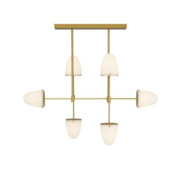 Alazani Chandelier in Antique Brass by Arteriors