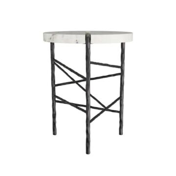 Atlas End Table in Blackened Iron by Arteriors