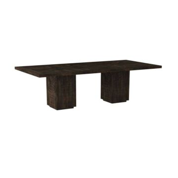 Vargueno Dining Table in Burnt, Mango Wood by Arteriors