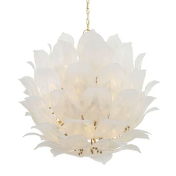 Orchid  Pendant in Legacy Brass by Metropolitan
