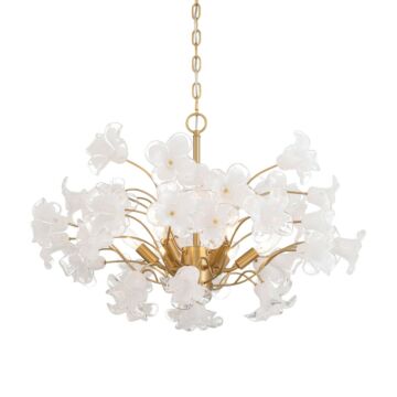 Bloome  Chandelier in Legacy Brass by Metropolitan