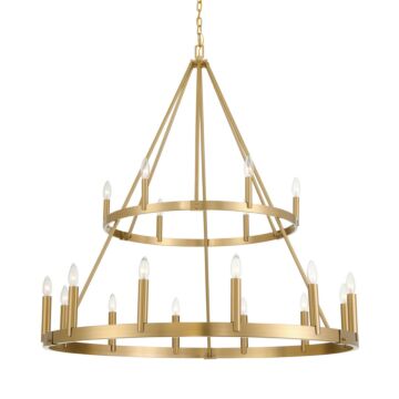 Dutton  Chandelier in Signature Brass by Minka-Lavery