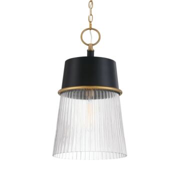 Stamford  Pendant in Legacy Brass & Dark Matte Blac by Minka-Lavery