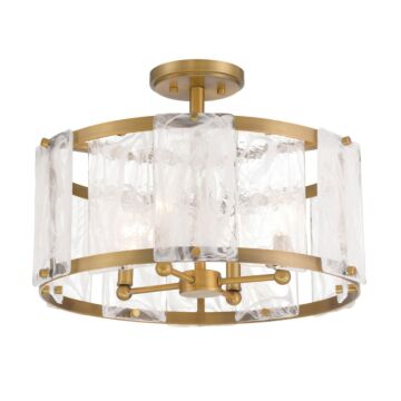 Veil  Semi Flush Mount in Legacy Brass by Minka-Lavery