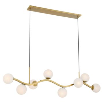Curven  Island Pendant in Legacy Brass by Minka-Lavery