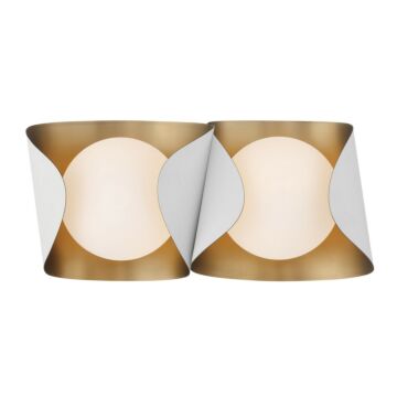 Flare  Bathroom Vanity Light in Sand White by Minka-Lavery