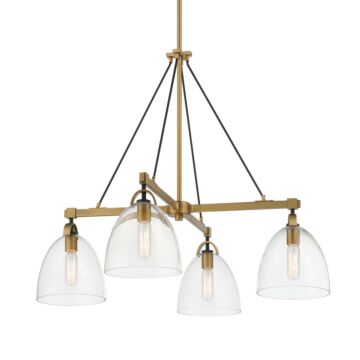 Sommersby  Chandelier in Legacy Brass & Matte Coal by Minka-Lavery