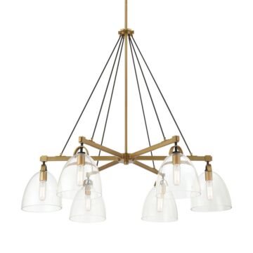 Sommersby  Chandelier in Legacy Brass & Matte Coal by Minka-Lavery
